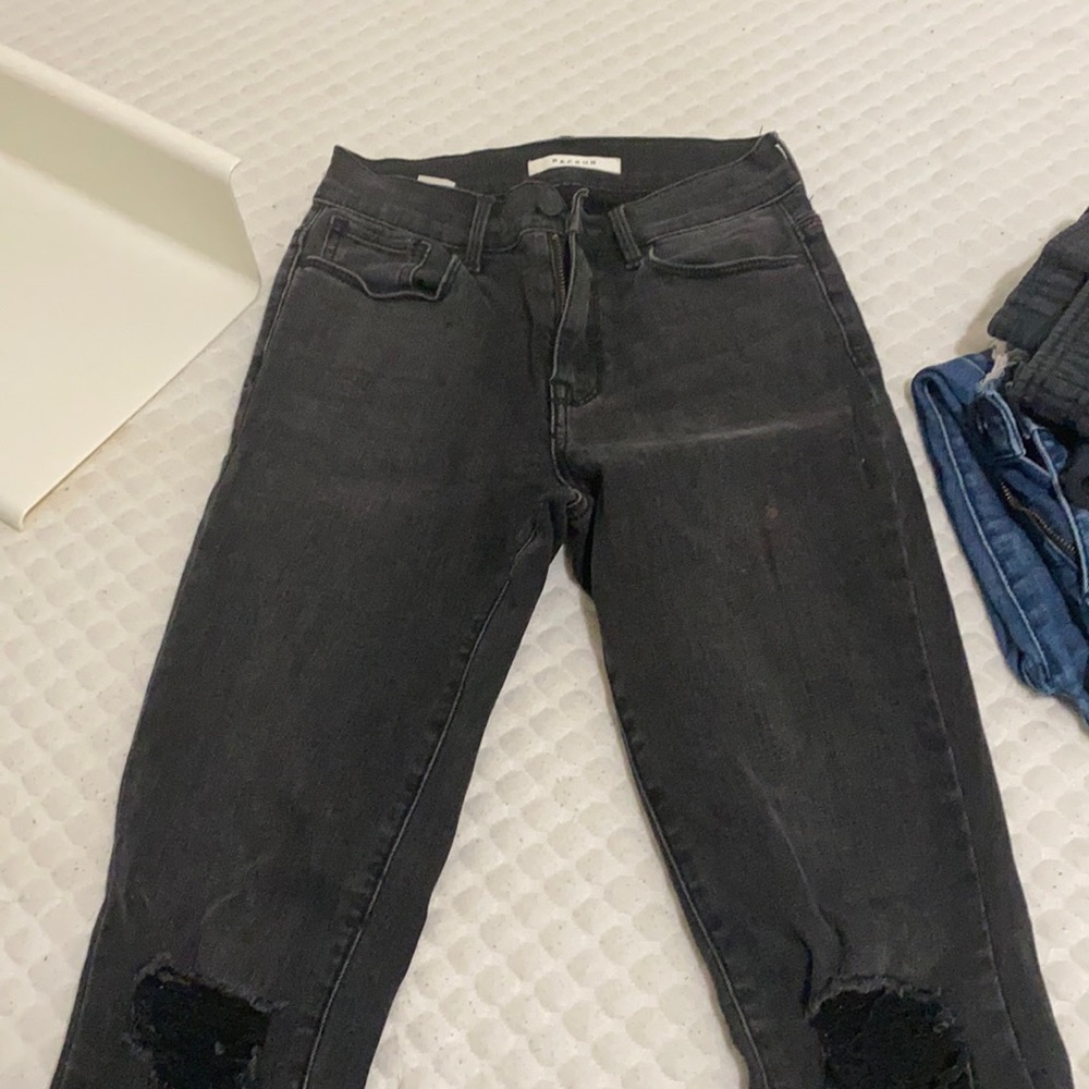 black/greyish pacsun jeans
